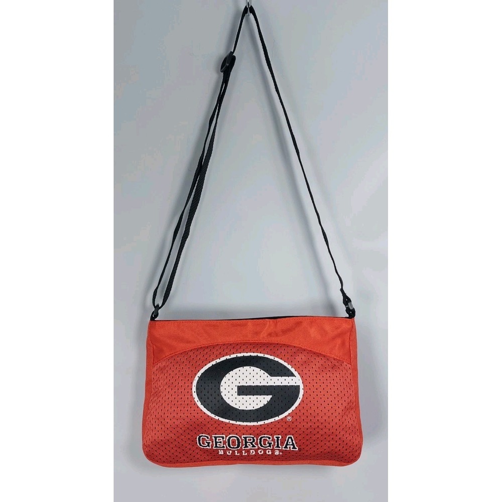 MVF Georgia Bulldogs Jersey Crossbody Tote Bag Purse NCAA 7.5"x11"‎